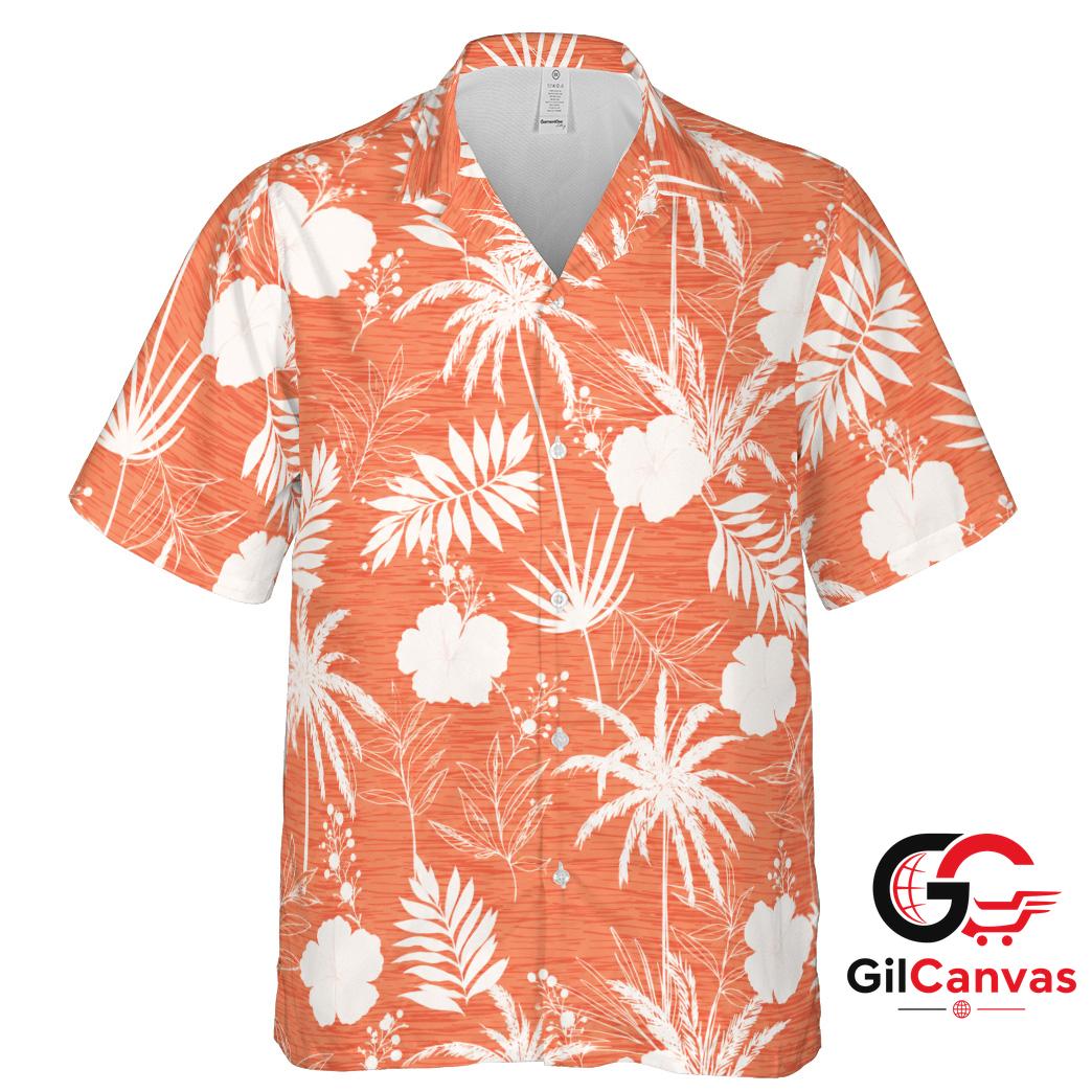 Tropical Floral Hawaiian Shirt For Summer Unisex Lightweight Casual Attire