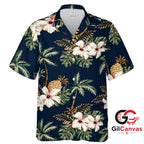 Tropical Floral Hawaiian Shirt For Unisex Summer Beach Vacation Getaways