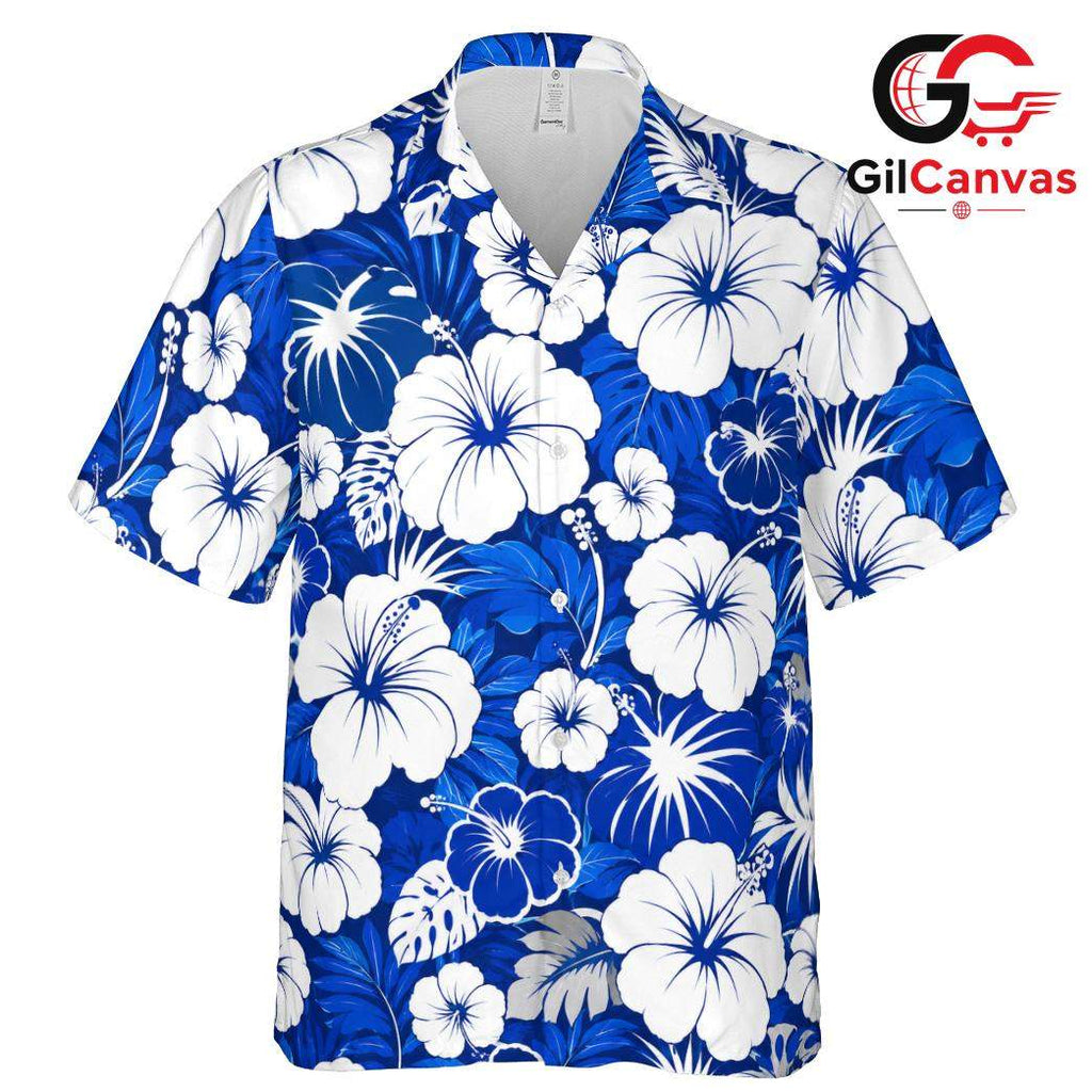 Tropical Floral Hawaiian Shirt, Perfect Women Beachwear Summer Vacations