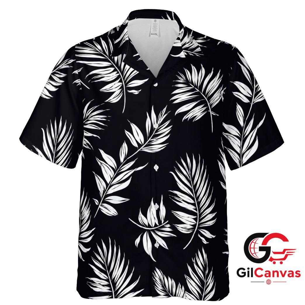 Tropical Leaf Hawaiian Shirt For Summer Vacation Unisex Beachwear Prints