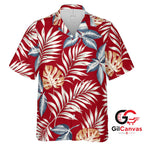Tropical Leaf Hawaiian Shirt Perfect Women Summer Fun Beachwear Fashion Vibe