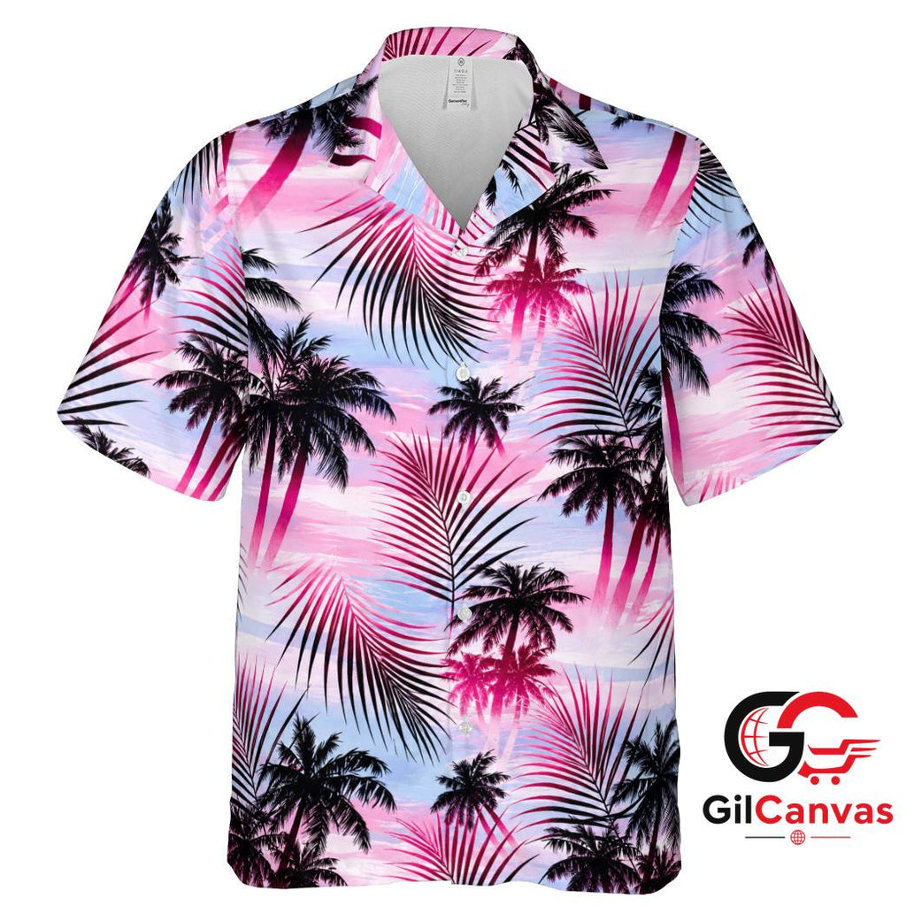 Tropical Palm Hawaiian Shirt Perfect For Beach Days Unisex Summer Vibes