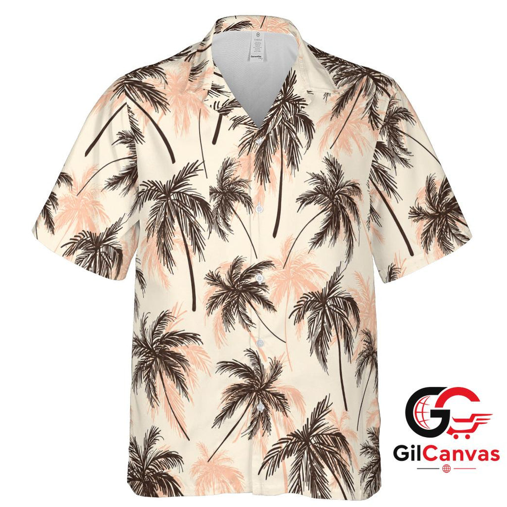 Tropical Palm Hawaiian Shirt Summer Vacation Unisex Beachwear Island Vibe