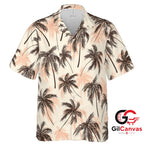 Tropical Palm Hawaiian Shirt Summer Vacation Unisex Beachwear Island Vibe