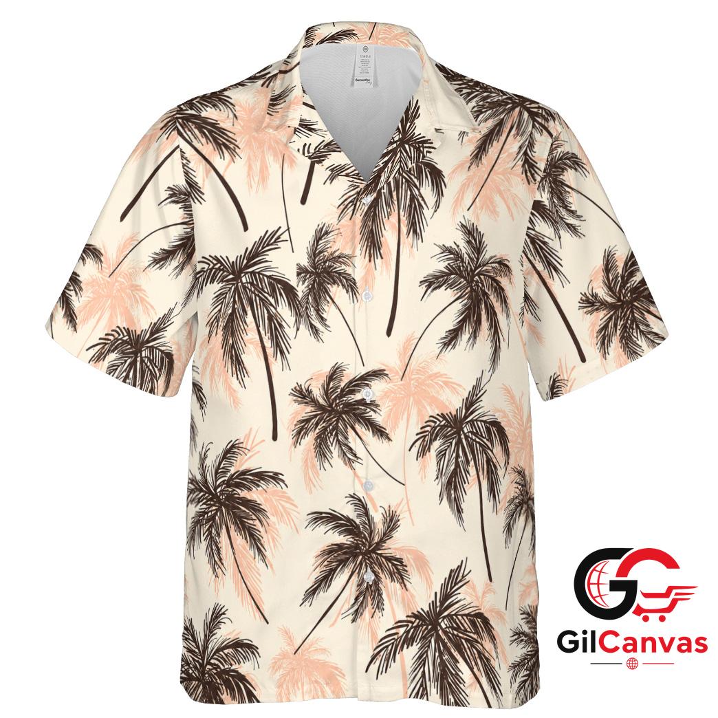 Tropical Palm Hawaiian Shirt Summer Vacation Unisex Beachwear Island Vibe