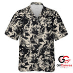 Tropical Print Hawaiian Shirt For Summer Beach Vacation Unisex Casual Style