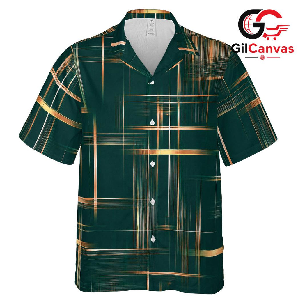 Tropical Print Hawaiian Shirt, Stylish Men Casual Wear for Summer Parties