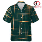 Tropical Print Hawaiian Shirt, Stylish Men Casual Wear for Summer Parties