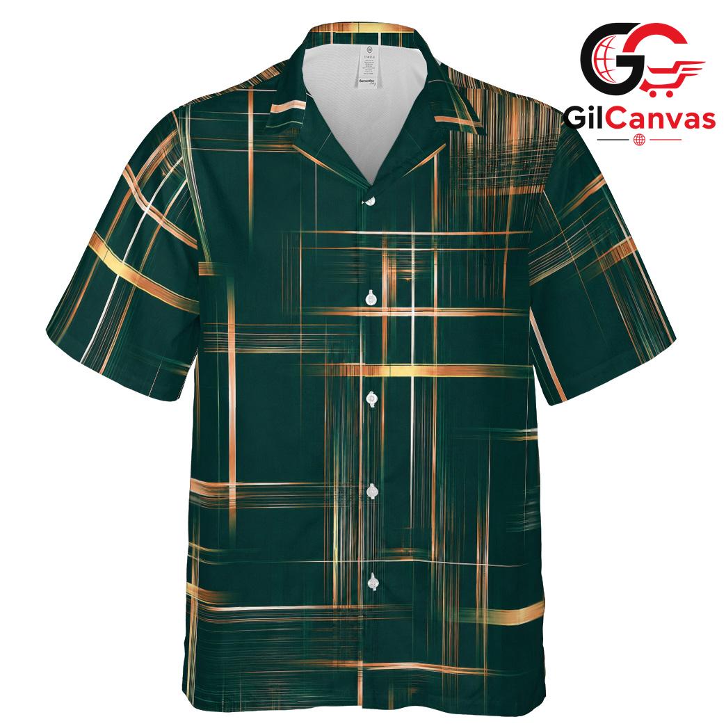 Tropical Print Hawaiian Shirt, Stylish Men Casual Wear for Summer Parties