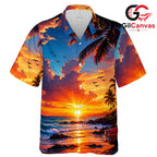 Tropical Sunset Beach Shirt Unisex, The Ultimate Summer Vacation Casual Apparel
