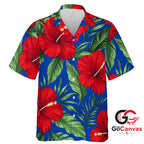 Vibrant Floral Hawaiian Shirt For Summer Vacation Unisex Tropical Beachwear