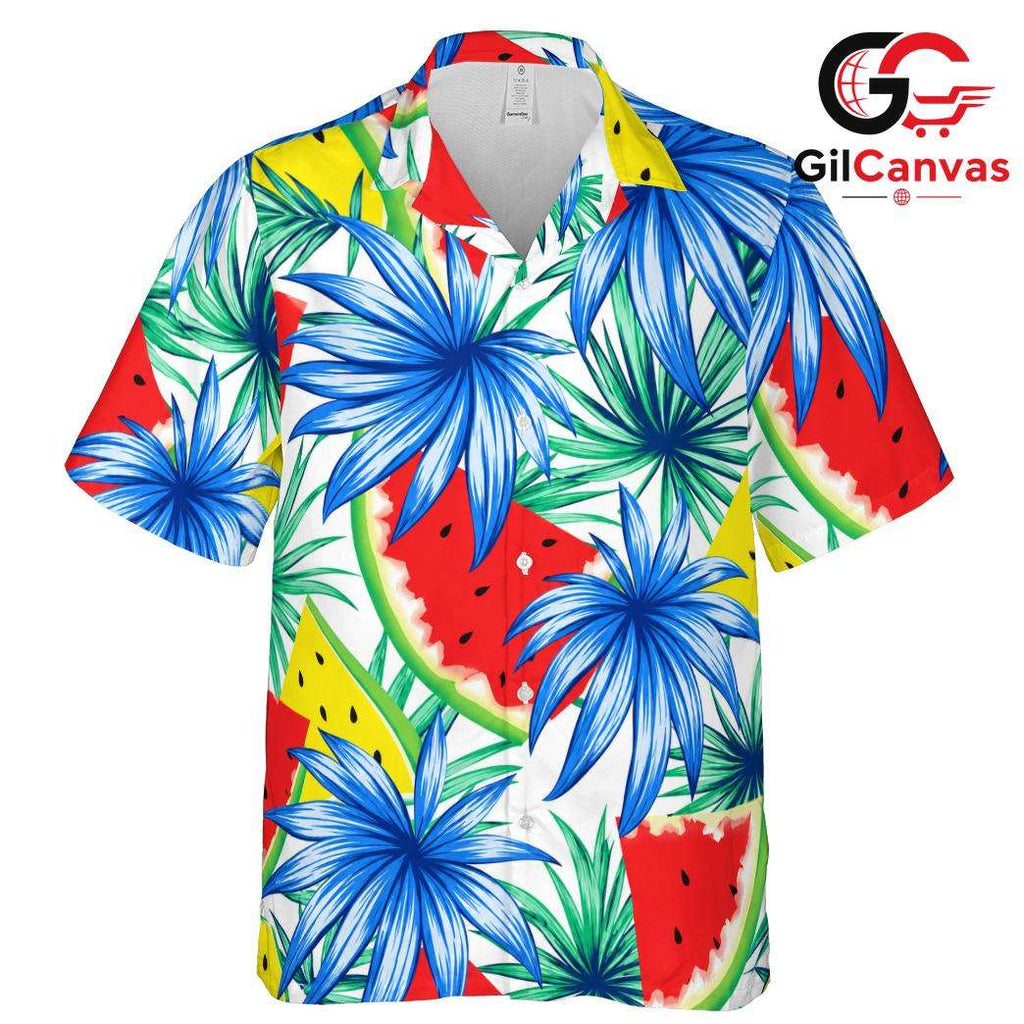 Vibrant Tropical Hawaiian Tee, Custom Unisex Beachwear for Summer Events