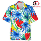 Vibrant Tropical Hawaiian Tee, Custom Unisex Beachwear for Summer Events