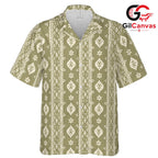 Vintage Bohemian Hawaiian Shirt, Cool Unisex Patterns For Summer Beach Parties