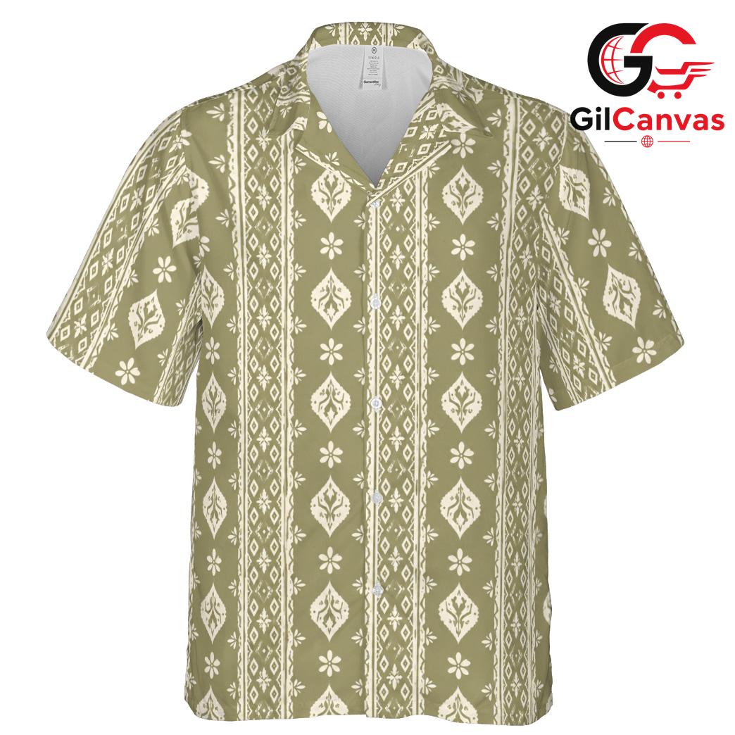 Vintage Bohemian Hawaiian Shirt, Cool Unisex Patterns For Summer Beach Parties