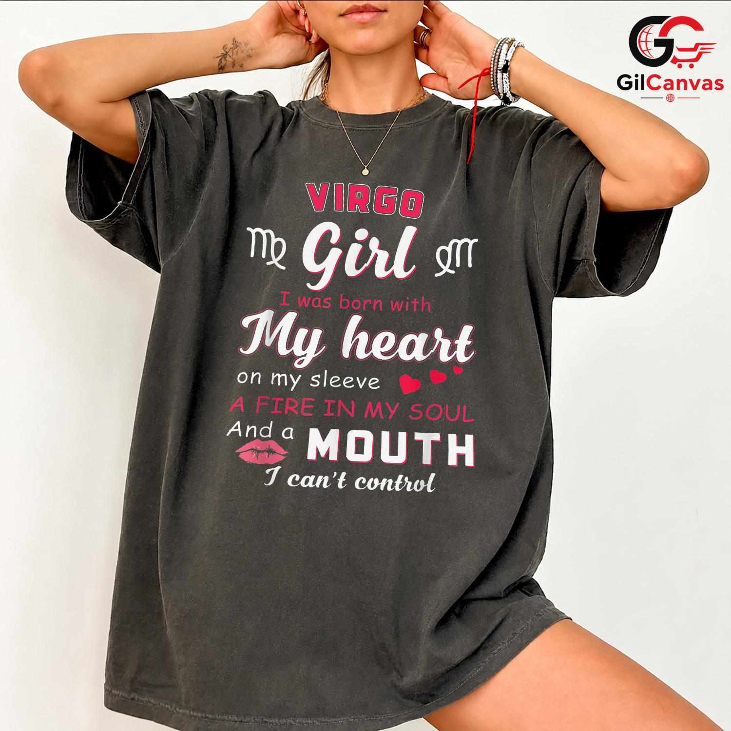 Virgo Girl Zodiac Quote Shirt Unisex Sassy Astrology Birthday Gift For Women