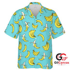 Yellow Banana Hawaiian Shirt For Summer Fun Unisex Beachwear Tropical Style