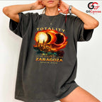 Zaragoza Spain Eclipse T-Shirt Unisex Total Solar 2026 Astronomy Gift