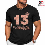13 Year Old Girl Crown T-Shirt Unisex Perfect Birthday Gift Idea For Teens