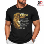 August Lion Birthday Tee Shirt Unisex Funny Quotes Gift Idea For Him Men