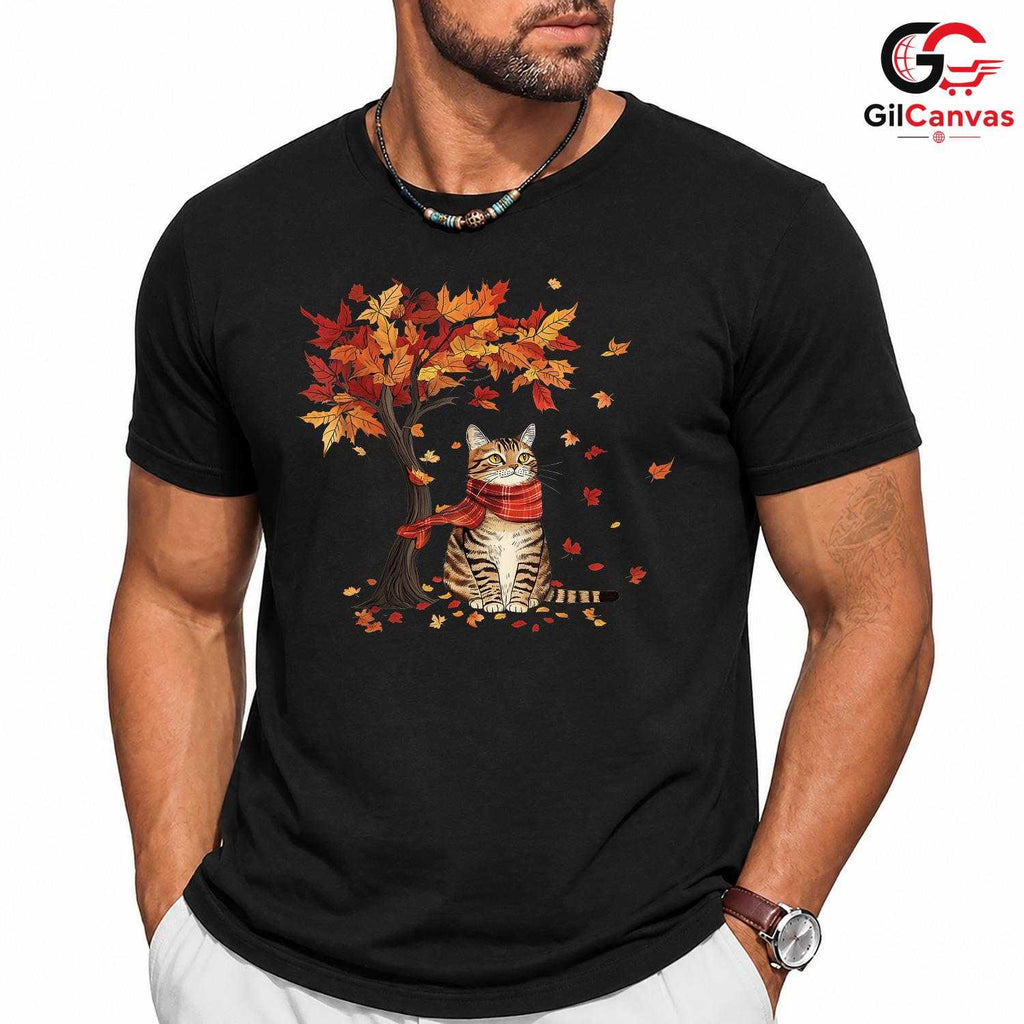 Autumn Cat Season Lover Shirt Unisex Perfect Fall Pet Owner Gift For All