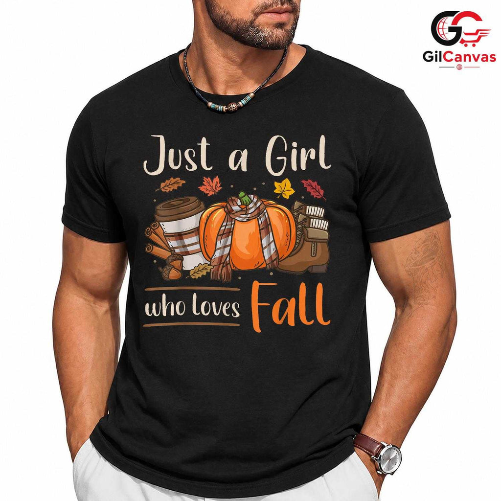 Autumn Girl Fall T-Shirt Unisex Seasonal Celebration Perfect Gift Idea For Her
