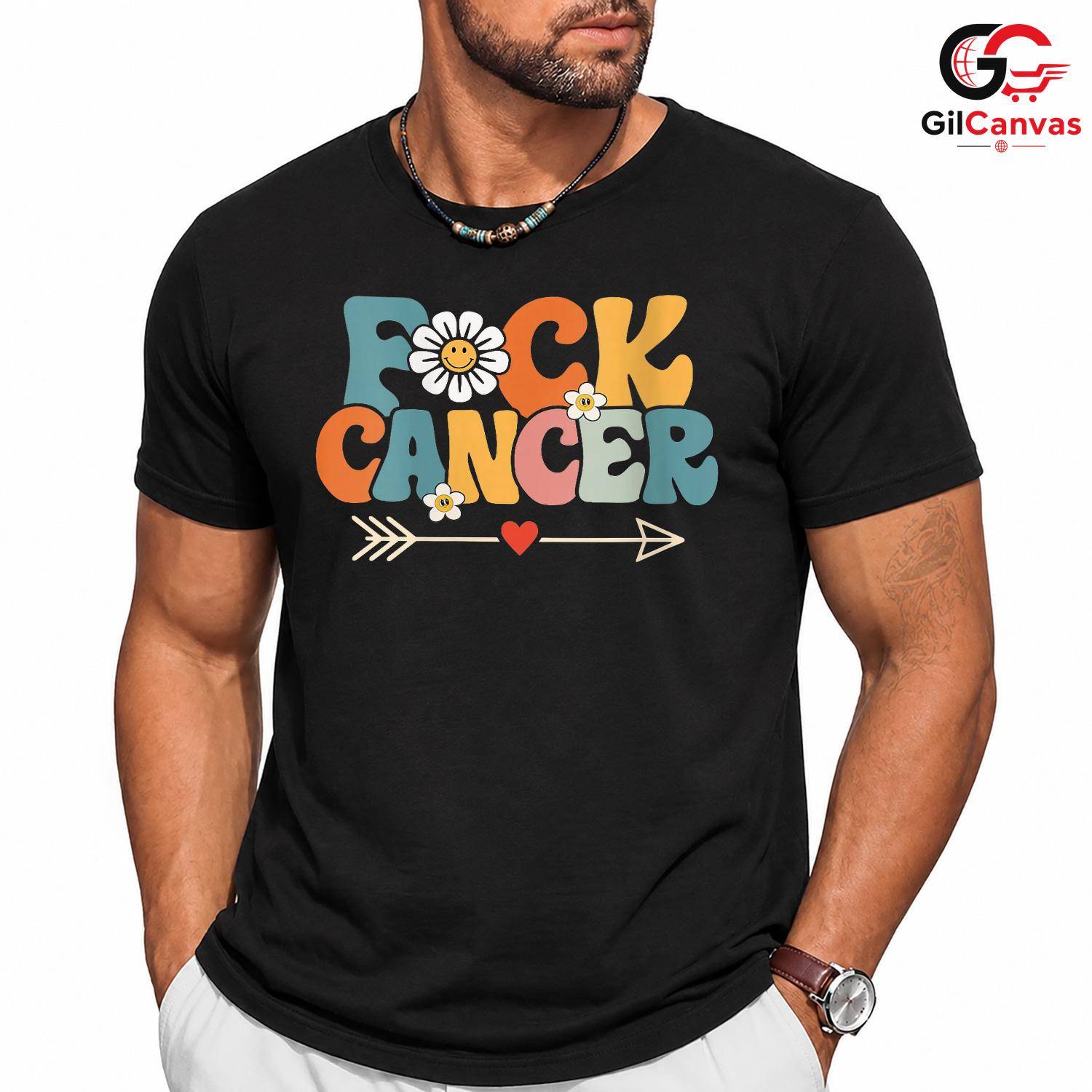 Beat Cancer Awareness Tee Shirt Unisex Floral Design Supporter Gift For Adults