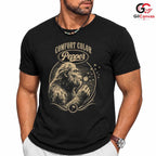 Bigfoot Dandelion Wish T-Shirt Cryptid Wilderness Art Unisex Graphic Apparel Tee
