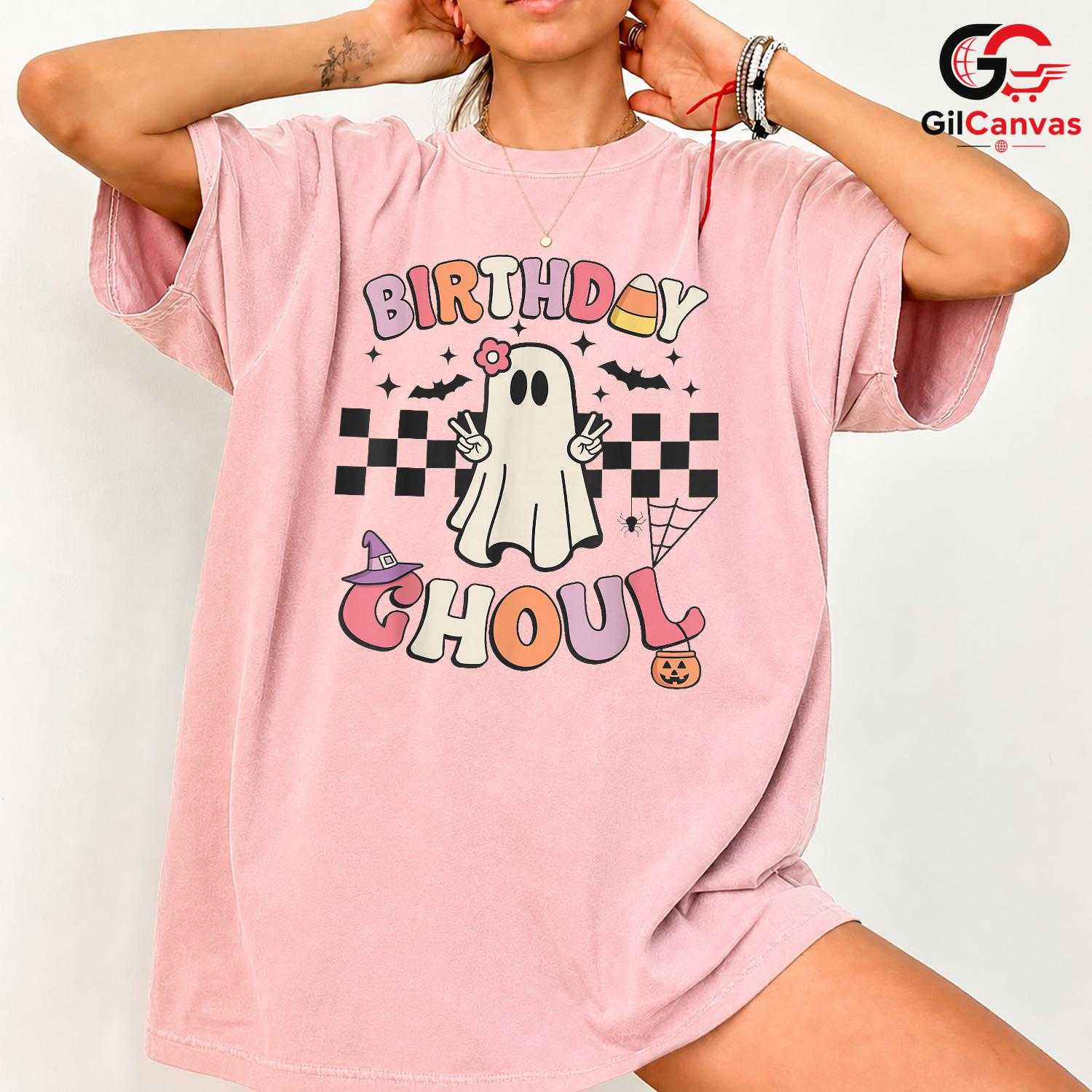 Birthday Ghost Halloween T-Shirt Unisex Cute Ghoul Fun Gift Idea For Kids