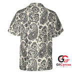 Black Floral Hawaiian Shirt For Summer Unisex Vacation Beach Wear Outfits