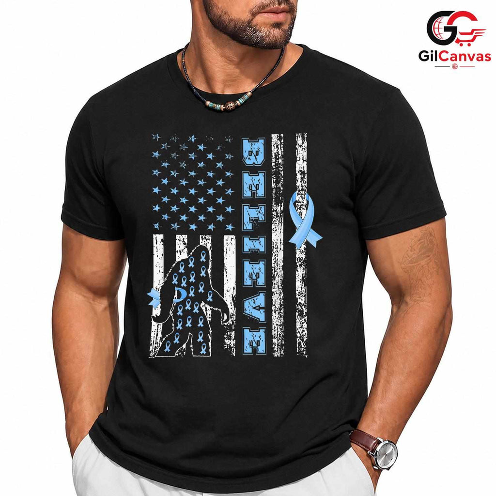 Blue Ribbon Believe Event Tee Unisex Cancer Awareness Supporter Gift Idea