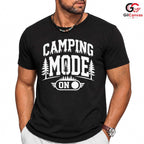Camping Mode On Forest T-Shirt Summer Adventure Unisex Outdoor Nature Lover Tee