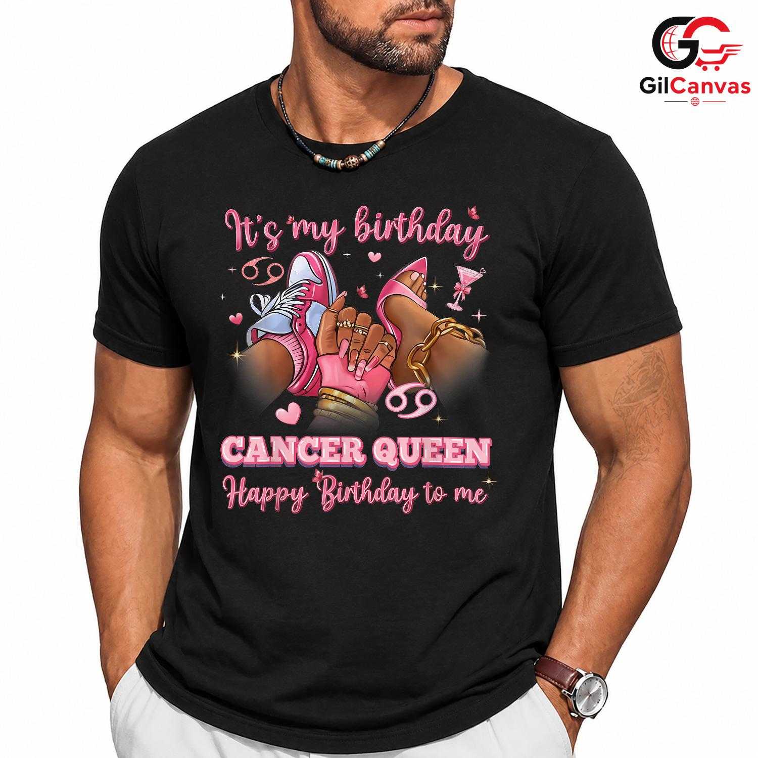 Cancer Queen Birthday T-Shirt Unisex Special Day Celebration Gift For Women