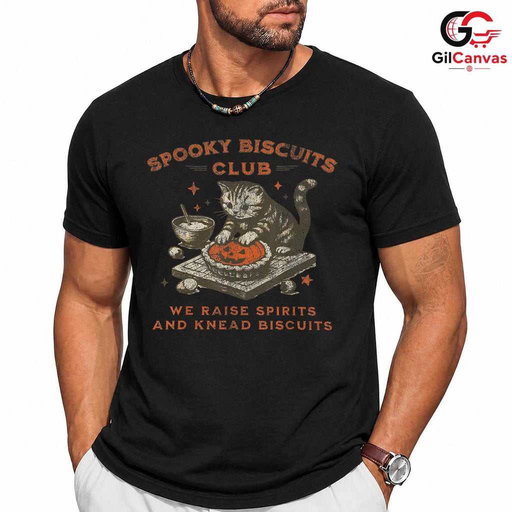 Cat Lover Spooky Halloween T-Shirt Unisex Fun Feline Design Gift For All Ages