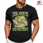 Catchy Trout Fishing T-Shirt Cool Graphics Enthusiast Perfect Unisex Apparel