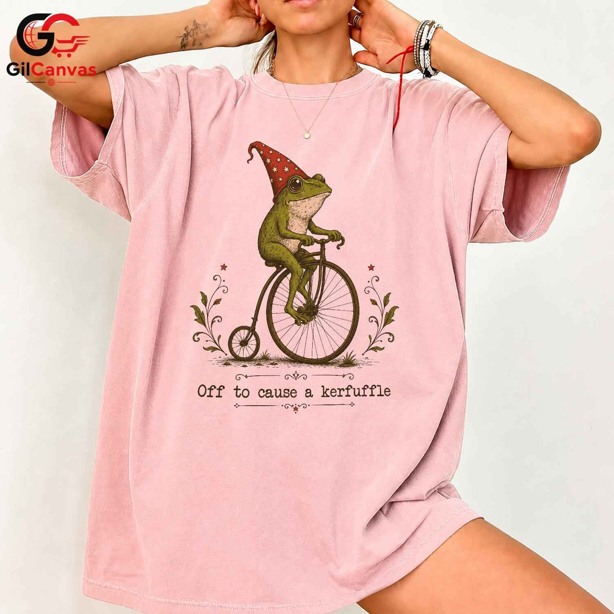 Cause A Kerfuffle Frog Tee Funny Animal Lover Perfect Design Unisex Apparel