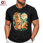 Chihuahua Howling Moon T-Shirt Unisex Unique Dog Lover Gift Perfect Graphic Shirt