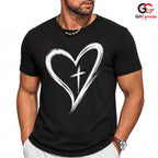 Christian Faith Cross T-Shirt Spiritual Devotion Easter Unisex Worship Apparel