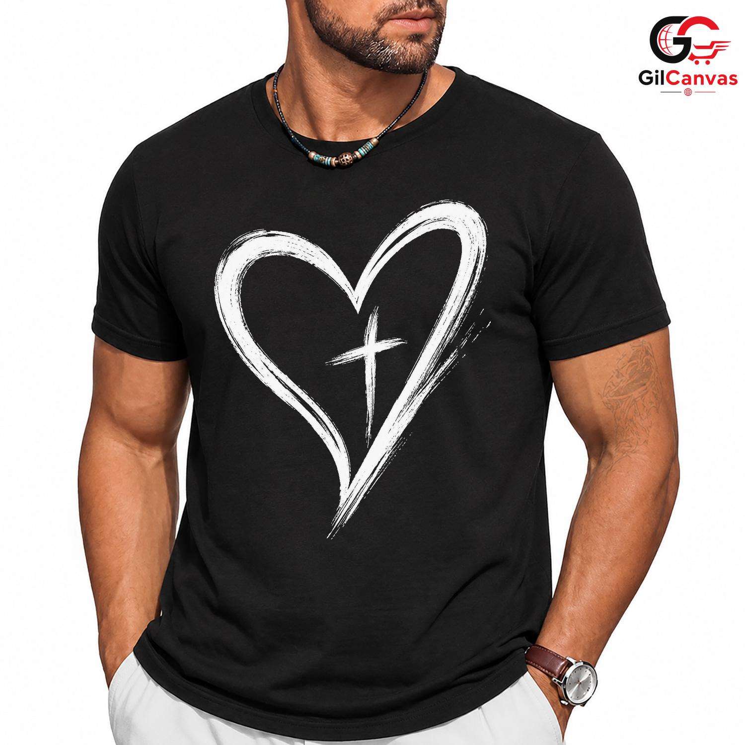 Christian Faith Cross T-Shirt Spiritual Devotion Easter Unisex Worship Apparel