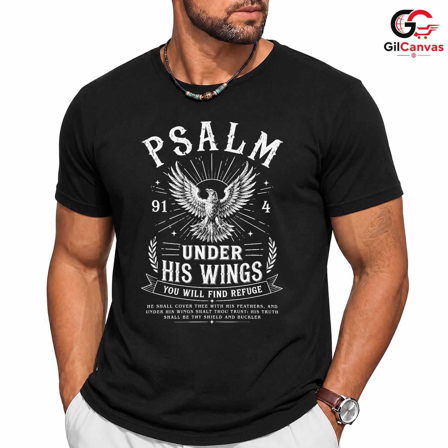 Christian Psalm Eagle T-Shirt Faith Based Religious Unisex Custom Apparel