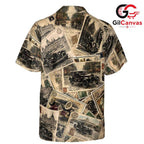 Classic Car Retro Beach Shirt, Unisex Vacation Apparel for Summer Parties