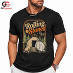 Classic Rock Vintage T-Shirt Men Women Special Occasion Band Graphic Casual Shirt