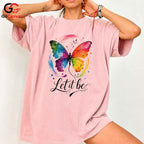 Colorful Butterfly T-Shirt Spring Art Nature Lover Unisex Graphic Tee Gift