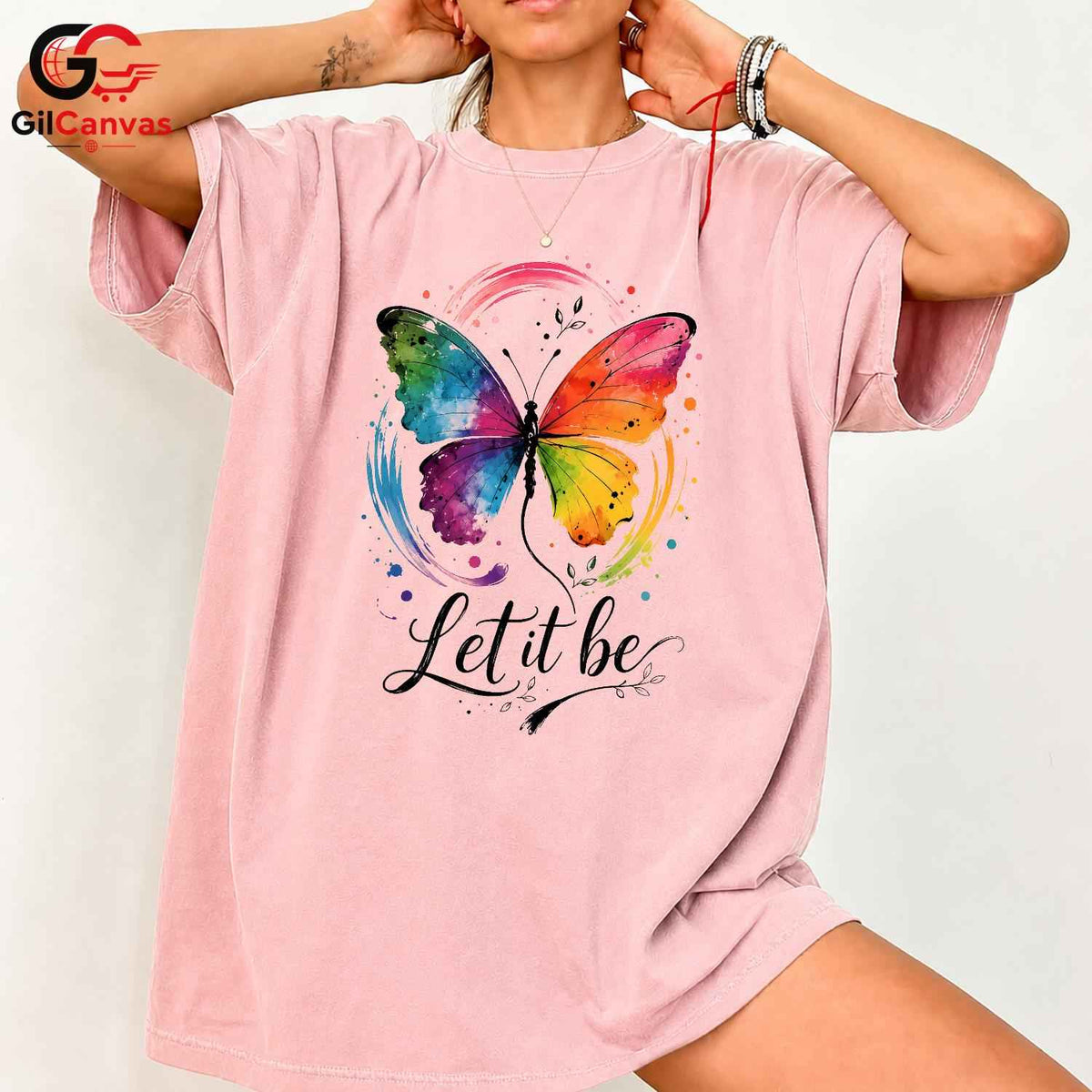 Colorful Butterfly T-Shirt Spring Art Nature Lover Unisex Graphic Tee Gift