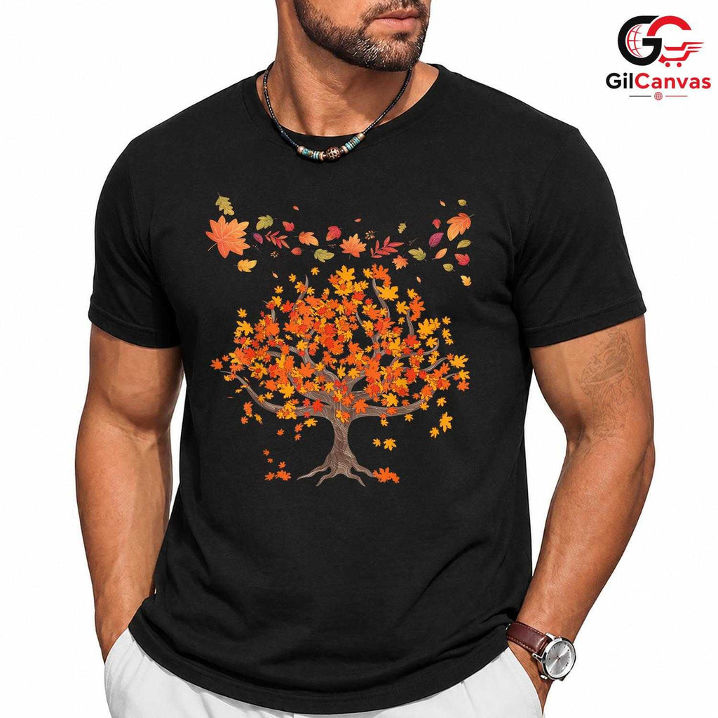 Colorful Fall Tree T-Shirt Unisex Autumn Nature Lover Enthusiast Perfect Gift