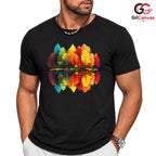 Colorful Tree Reflection Shirt Unisex Perfect Nature Lover Fall Season Gift