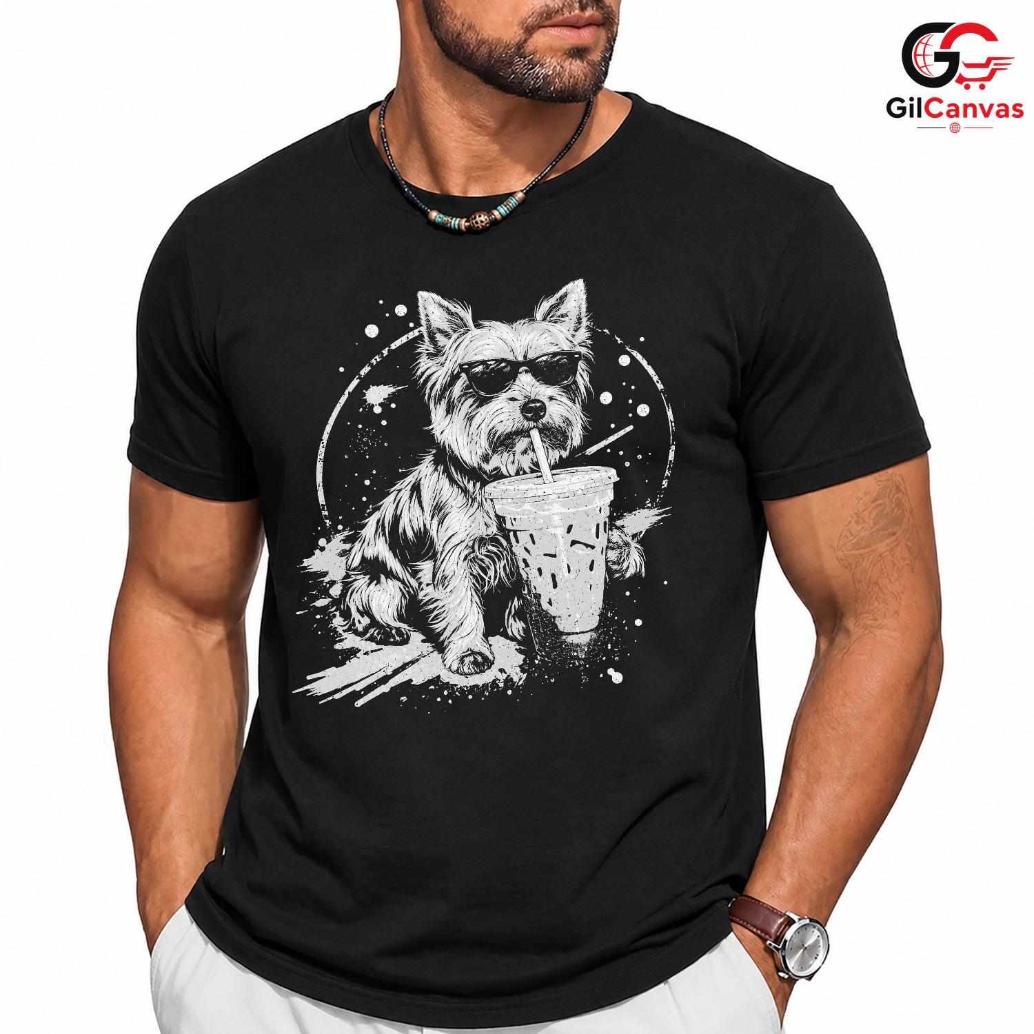 Cool Summer Dog Lover T-Shirt Pet Fun Graphic Design Unisex Casual Apparel