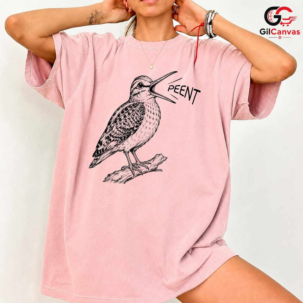 Custom Bird Illustration T-Shirt Nature Watcher Unique Unisex Gift Apparel