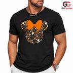 Cute Cartoon Mouse Fall T-Shirt Unisex Fun Halloween Celebration Gift For Kids