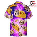 Cute Cat Taco Hawaiian Shirt, Fun Unisex Print for Summer Beach Parties